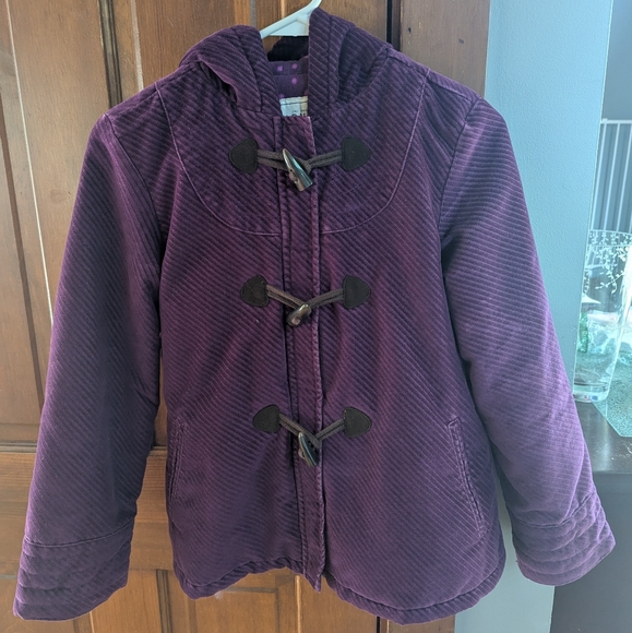 LIKE NEW Corderoy Fleece Lined Puffer L - Picture 1 of 12